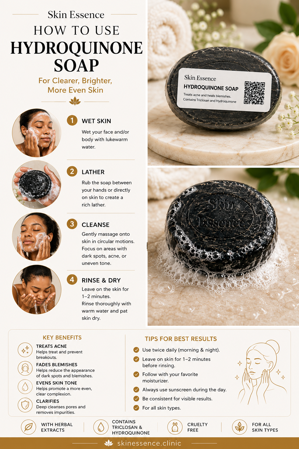 Hydroquinone Soap