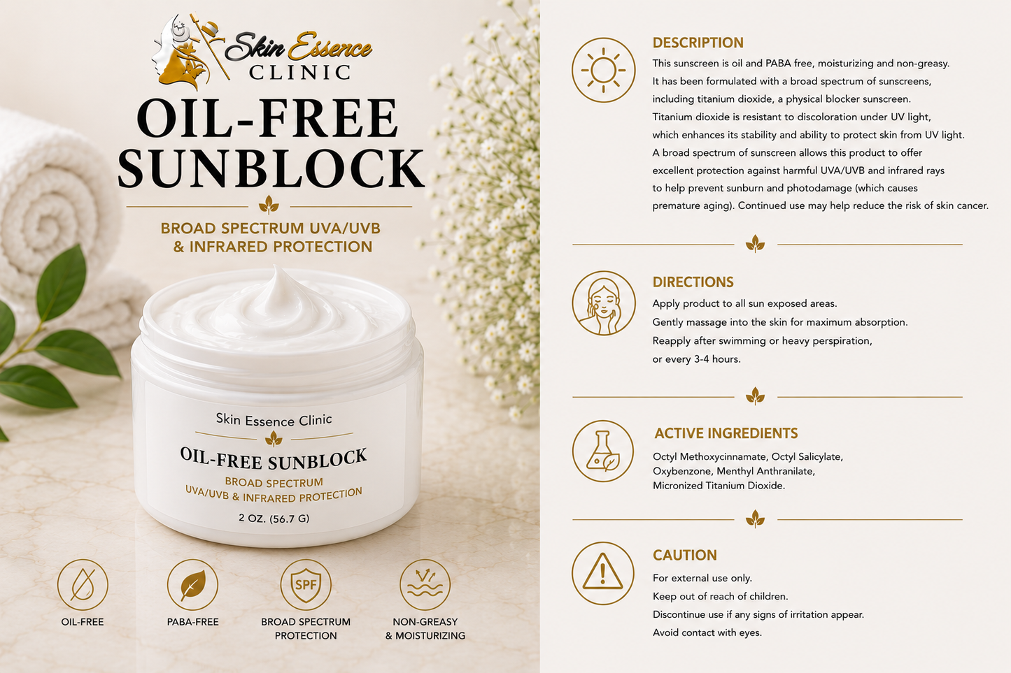 Oil-Free Sunblock