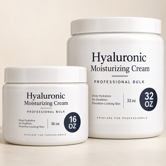 Hyaluronic Moisturizing Cream — Professional Bulk: oversized 16 oz and 32 oz professional bulk jars