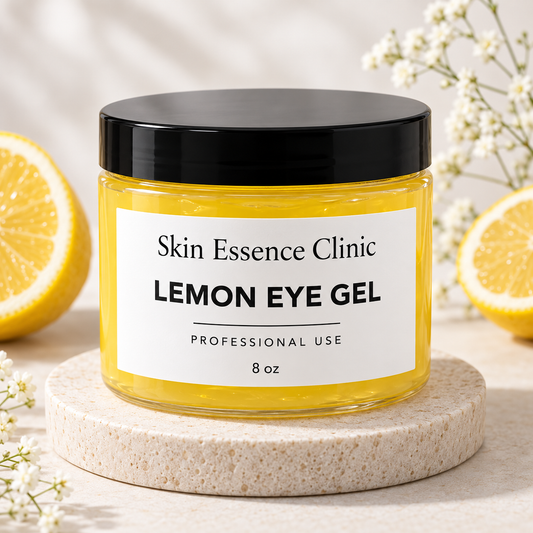 Skin Essence Clinic Lemon Eye Gel — professional 8 oz bulk jar packaging mockup