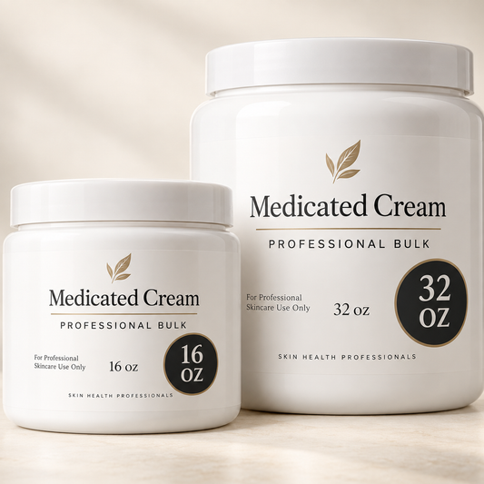 Medicated Cream — Professional Bulk: oversized 16 oz and 32 oz professional bulk jars